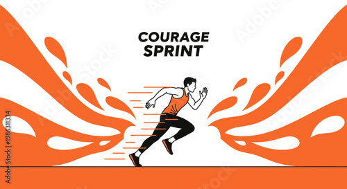 A Graphic Depiction of Courage And Determination In The Pursuit Of Goals