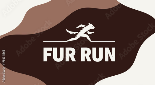 A Dynamic Logo For A Fur Run: An Intense And Energetic Animal Competition