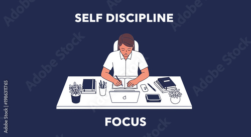 A Person Achieving Goals Through Self-Discipline, Focus, And Consistent Endeavor