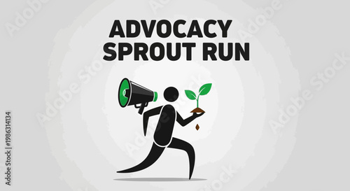 Advocacy Movement Sprouting Run Promoting Environmental Awareness Through Community Action