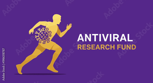 Antiviral Research Fund Concept: Illustrative Image of Health and Disease Prevention