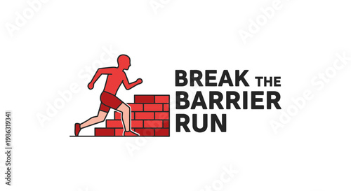 Athlete Overcoming Hurdles, Demonstrating Resilience and Determination During Challenging Race