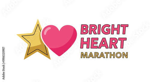 Bright Heart Marathon: A Vibrant Illustration of Love, Sportsmanship, and Excellence