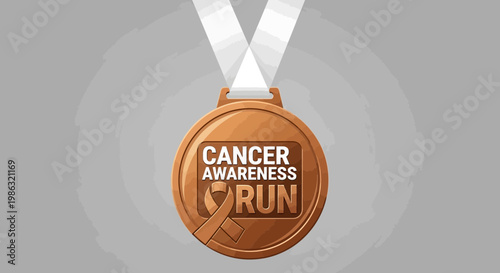 Bronze Medal For Cancer Awareness Run Event