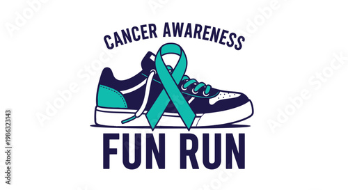 Cancer Awareness Fun Run: Supportive Sneakers Promoting A Health Initiative