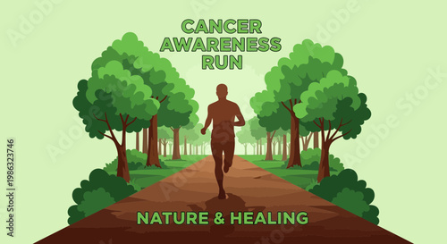 Cancer Awareness Run Promoting Healthy Lifestyle and Encouraging Outdoor Activity