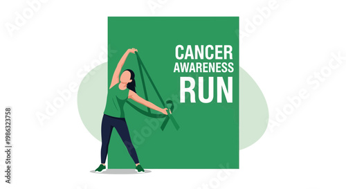 Cancer Awareness Run Promoting Healthy Lifestyle and Support Against Serious Diseases