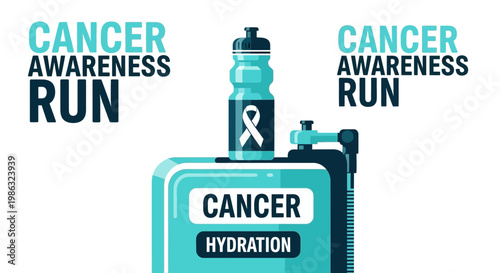 Cancer Awareness Run Promoting Hydration and Support for The Ongoing Fight Against Disease