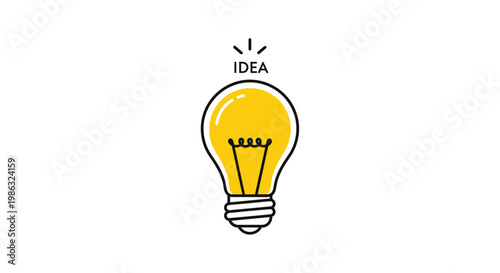 Light Bulb Idea Concept Symbol.