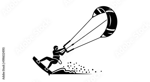 Man riding a wakeboard on water.