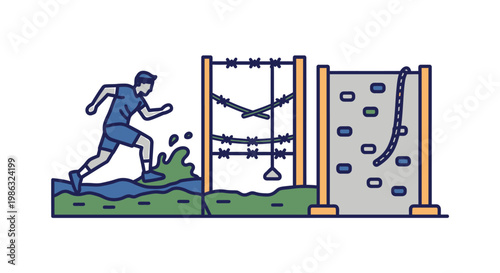 Man running on green grass field.