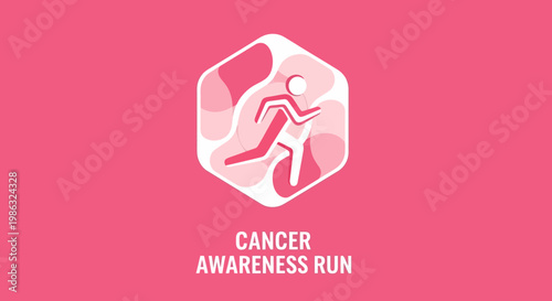 Cancer Awareness Run Symbolizing Hope Determination and Collective Efforts Against Disease