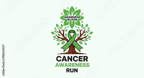 Cancer Awareness Run Symbolizing Hope, Growth, and Strength Against the Disease