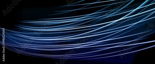 abstract background with flowing curved lines and blue and purple gradient