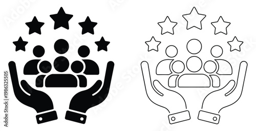 Customer retention icon customer loyalty icon, repeat customer and satisfaction concept, business growth and long term relationship management strategy vector