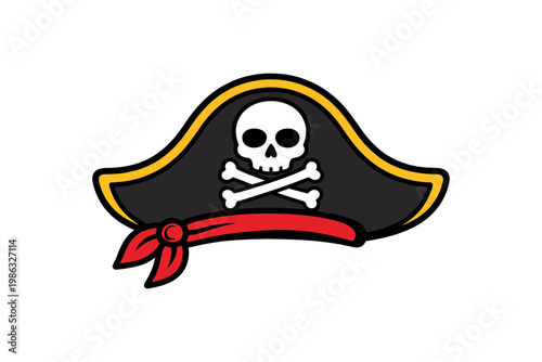 Pirate Hat With Skull Symbol