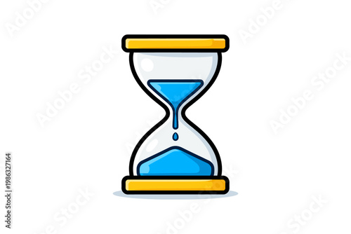 Hourglass With Blue Sand