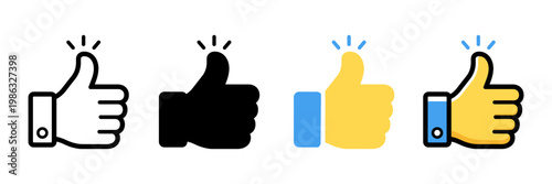 Thumbs Up Icon Set