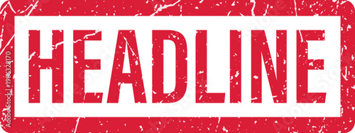 A red headline stamp on white background.