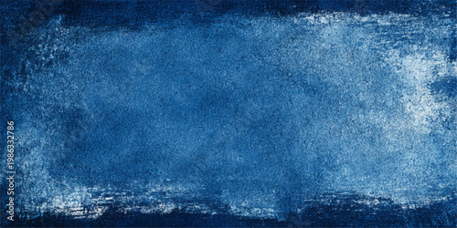 Textured azure backdrop with a painted brushstroke design, creating an abstract and artistic element. Evokes a sense of depth, serenity, and visual interest.