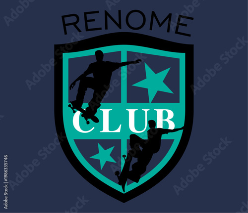 Urban Skate Culture Heritage Crest