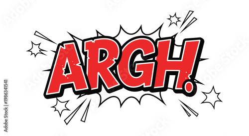 Comic book style expression of frustration.