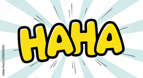 Comedic expression of joy and laughter.