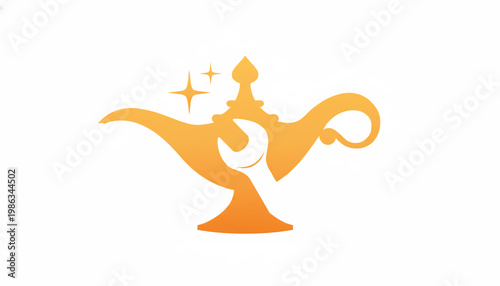 Gymnastics woman icon with glowing stars, magical aura, and elegant pose for wellness and balance apps