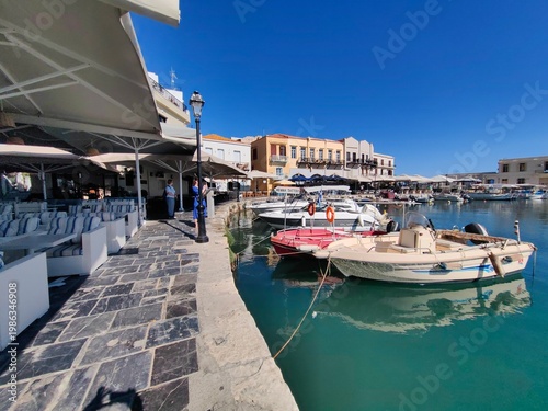 view of the port of Rethymno