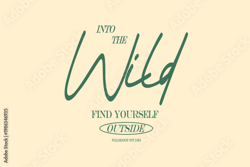 Environment Typography Quotes T-shirt Design. Aesthetic Lettering for t shirt, Poster, Apparel, Wall Art and Print. Eco, Flowers, Nature, Quotes with Minimal Streetwear Style