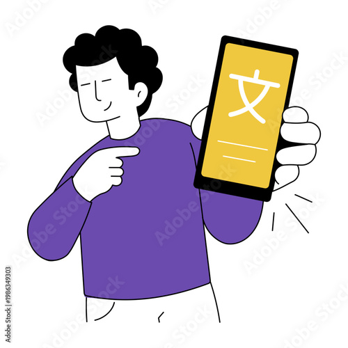 A flat style illustration depicting digital literacy