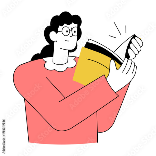 A drawing style illustration representing wisdom