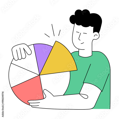 A drawing style illustration representing research analysis