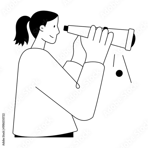 A doodle style illustration showing foresight