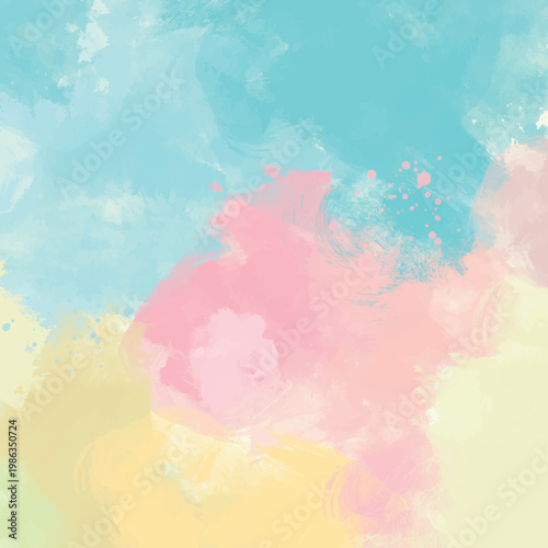 手描きの抽象背景素材_正方形