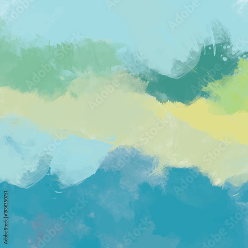 手描きの抽象背景素材_正方形