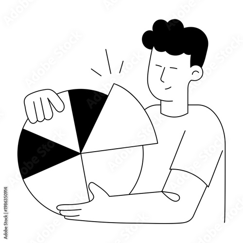 A drawing style illustration representing research analysis