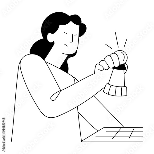 A flat style illustration depicting business strategy