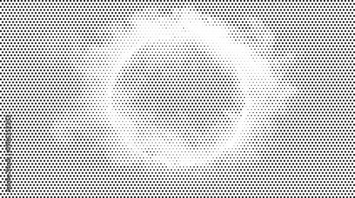 Abstract halftone circle vector texture overlay with retro futurism dots background