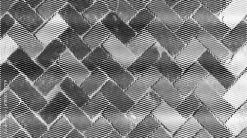 Abstract halftone vector texture background with geometric chevron pattern