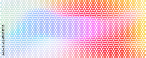 Abstract halftone vector texture with vibrant dotted overlay for colorful background