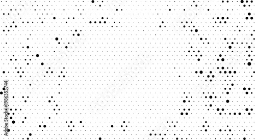 Minimalist halftone vector texture overlay with abstract dotted background