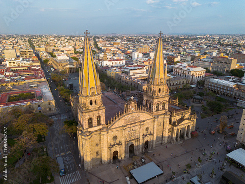 Landmark Guadalajara Central Cathedral in historic city center