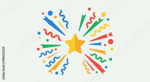 colorful party celebration fireworks explosion