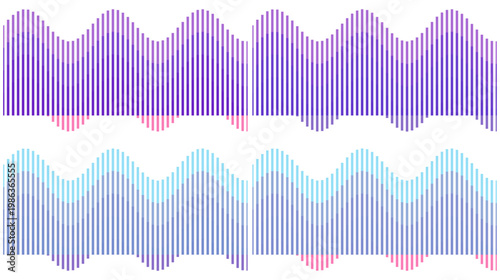 Editable Neon Plasma Gradient Texture Set, Abstract Ultra Maximum Density Wave Background Collection in Magenta, Cyan and Blue for Gaming, Music, Streaming and Futuristic Design