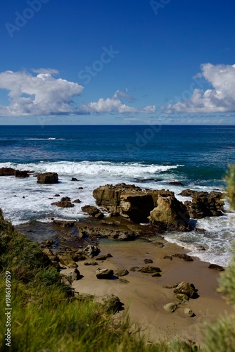 split rock formation in Laguna Beach