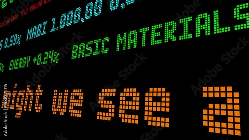 When might we see a recession stock ticker