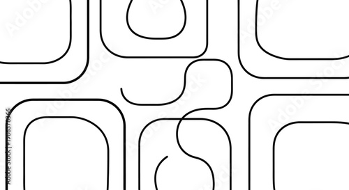 A black and white line art design.