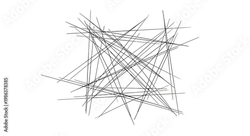 A complex network of intersecting lines.