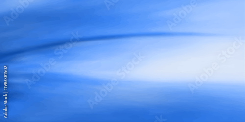 A calm blue abstract background of ocean waves and clouds reflecting the summer sun on a tranquil sea horizon landscape